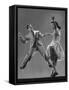 Kaye Popp and Stanley Catron Demonstrating a Step of the Lindy Hop-Gjon Mili-Framed Stretched Canvas