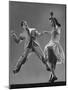 Kaye Popp and Stanley Catron Demonstrating a Step of the Lindy Hop-Gjon Mili-Mounted Premium Photographic Print