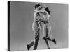 Kaye Popp and Stanley Catron Demonstrating a Step of the Lindy Hop-Gjon Mili-Stretched Canvas