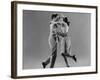 Kaye Popp and Stanley Catron Demonstrating a Step of the Lindy Hop-Gjon Mili-Framed Premium Photographic Print