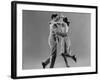 Kaye Popp and Stanley Catron Demonstrating a Step of the Lindy Hop-Gjon Mili-Framed Premium Photographic Print