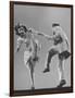 Kaye Popp and Stanley Catron Demonstrating a Step of the Lindy Hop-Gjon Mili-Framed Photographic Print