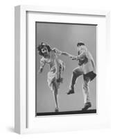 Kaye Popp and Stanley Catron Demonstrating a Step of the Lindy Hop-Gjon Mili-Framed Photographic Print