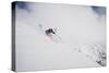 Kaylin Richardson Skiing Powder At Alta Ski Area-Louis Arevalo-Stretched Canvas