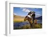 Kazakh Men Traditionally Hunt Foxes and Wolves Using Trained Golden Eagles-Rawpixel com-Framed Photographic Print