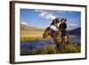 Kazakh Men Traditionally Hunt Foxes and Wolves Using Trained Golden Eagles-Rawpixel com-Framed Photographic Print