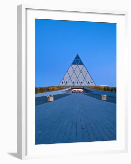 Kazakhstan, Astana, Palace of Peace and Reconciliation Pyramid Designed by Sir Norman Foster-Jane Sweeney-Framed Photographic Print