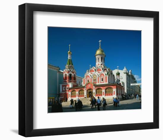 Kazan Cathedral on the Red Square, Moscow, Russia-null-Framed Art Print