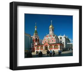 Kazan Cathedral on the Red Square, Moscow, Russia-null-Framed Art Print