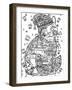 Kazan Kot Line Art-Oxana Zaika-Framed Giclee Print