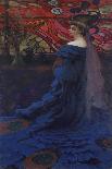 Woman at the Window (The Peacock). Portrait of Zofia Borucinska, 1908-Kazimierz Stabrowski-Stretched Canvas