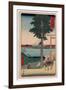 Kazusa Kanozan-Utagawa Hiroshige-Framed Giclee Print