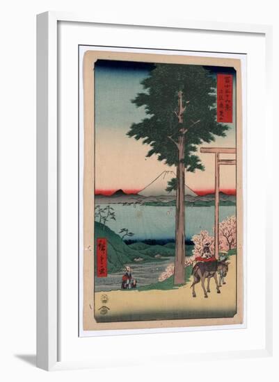 Kazusa Kanozan-Utagawa Hiroshige-Framed Giclee Print