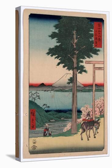 Kazusa Kanozan-Utagawa Hiroshige-Stretched Canvas