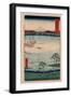 Kazusa Kuroto No Ura-Utagawa Hiroshige-Framed Giclee Print