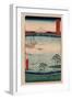 Kazusa Kuroto No Ura-Utagawa Hiroshige-Framed Giclee Print