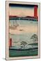 Kazusa Kuroto No Ura-Utagawa Hiroshige-Mounted Giclee Print