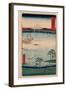 Kazusa Kuroto No Ura-Utagawa Hiroshige-Framed Giclee Print