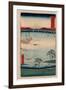 Kazusa Kuroto No Ura-Utagawa Hiroshige-Framed Giclee Print