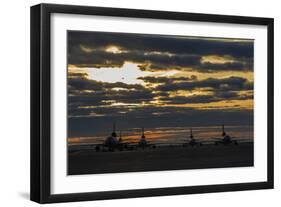 Kc-10 Extenders of the U.S. Air Force Sit on the Ramp at Travis Air Force Base-null-Framed Photographic Print