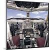 KC-135 reueling plane cockpit-null-Mounted Art Print