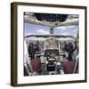 KC-135 reueling plane cockpit-null-Framed Art Print