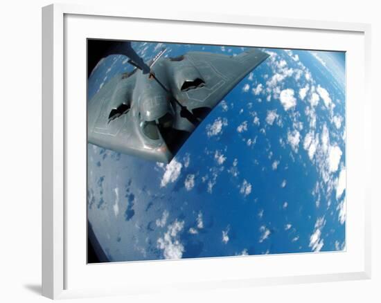 KC-135 Stratotanker Refuels B-2 Spirit-Stocktrek Images-Framed Photographic Print