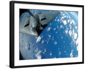 KC-135 Stratotanker Refuels B-2 Spirit-Stocktrek Images-Framed Photographic Print