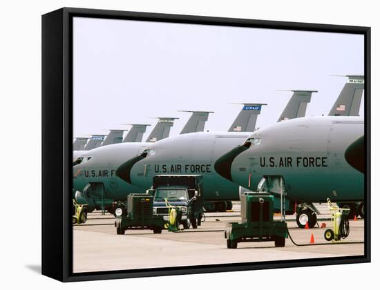 KC-135 Stratotankers-Stocktrek Images-Framed Stretched Canvas