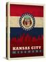 KC flag-Red Atlas Designs-Stretched Canvas