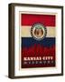 KC flag-Red Atlas Designs-Framed Giclee Print