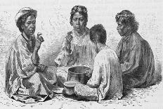 Hawaiian Women & Child Eating Poi-Kean Collection-Photographic Print