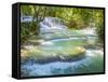 Keang Si waterfalls, near Luang Prabang, Laos, Indochina, Southeast Asia, Asia-Melissa Kuhnell-Framed Stretched Canvas
