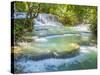 Keang Si waterfalls, near Luang Prabang, Laos, Indochina, Southeast Asia, Asia-Melissa Kuhnell-Stretched Canvas