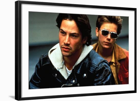 KEANU REEVES; RIVER PHOENIX. "My Own Private Idaho" [1991], directed by GUS VAN SANT.-null-Framed Photographic Print