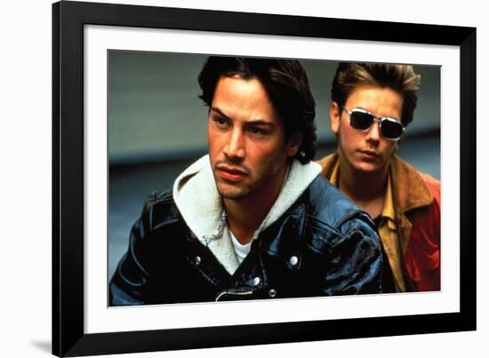 KEANU REEVES; RIVER PHOENIX. "My Own Private Idaho" [1991], directed by GUS VAN SANT.-null-Framed Photographic Print