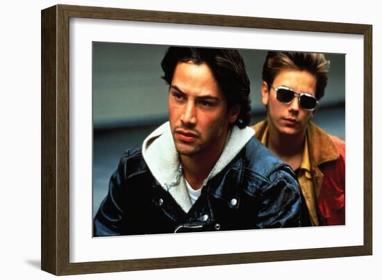 KEANU REEVES; RIVER PHOENIX. "My Own Private Idaho" [1991], directed by GUS VAN SANT.-null-Framed Photographic Print