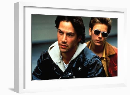 KEANU REEVES; RIVER PHOENIX. "My Own Private Idaho" [1991], directed by GUS VAN SANT.-null-Framed Photographic Print