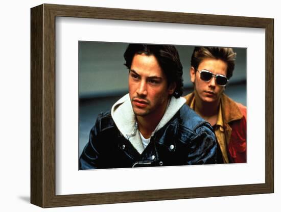 KEANU REEVES; RIVER PHOENIX. "My Own Private Idaho" [1991], directed by GUS VAN SANT.-null-Framed Photographic Print