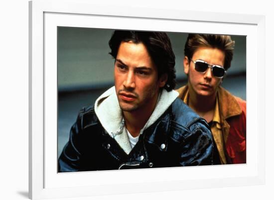 KEANU REEVES; RIVER PHOENIX. "My Own Private Idaho" [1991], directed by GUS VAN SANT.-null-Framed Photographic Print