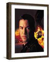 KEANU REEVES. "SPEED" [1994], directed by JAN DE BONT.-null-Framed Photographic Print