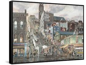 Kearny St.: San Francisco-Stanton Manolakas-Framed Stretched Canvas