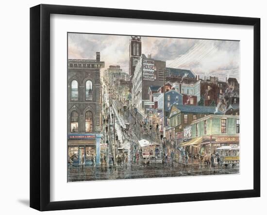 Kearny St.: San Francisco-Stanton Manolakas-Framed Giclee Print
