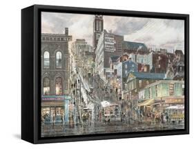 Kearny St.: San Francisco-Stanton Manolakas-Framed Stretched Canvas