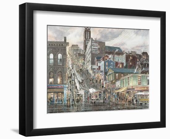 Kearny St.: San Francisco-Stanton Manolakas-Framed Premium Giclee Print