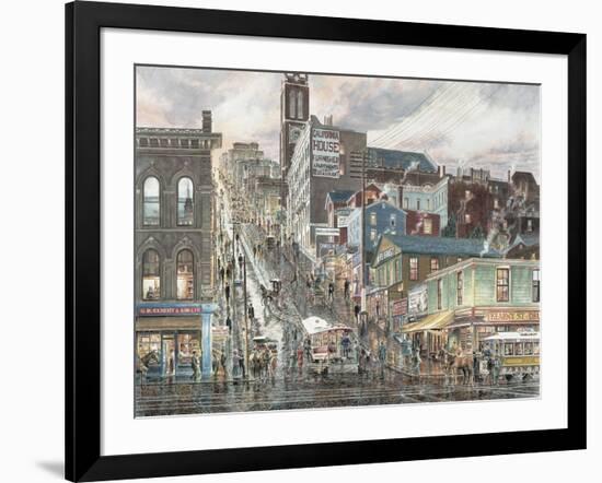 Kearny St.: San Francisco-Stanton Manolakas-Framed Giclee Print