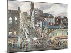 Kearny St.: San Francisco-Stanton Manolakas-Mounted Giclee Print