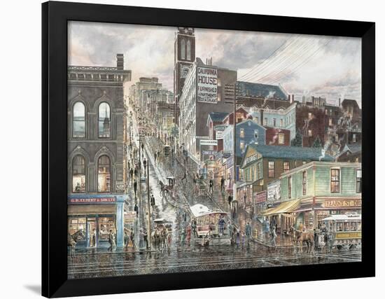 Kearny St.: San Francisco-Stanton Manolakas-Framed Giclee Print