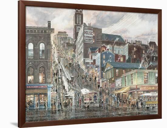 Kearny St.: San Francisco-Stanton Manolakas-Framed Giclee Print