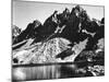 "Kearsarge Pinnacles," Partially Snow-Covered Rocky Formations Along the Edge of the River-Ansel Adams-Mounted Premium Photographic Print
